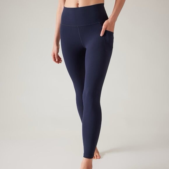 Athleta Ultimate Stash High Rise Full Length Yoga Leggings Activewear Running - Picture 2 of 12